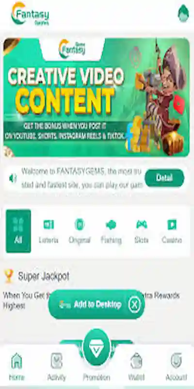 Fantasy Gems Game