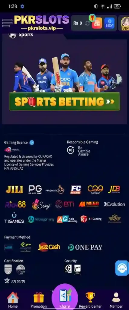 PKR Slots Game